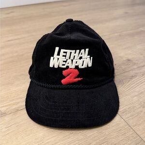 Vintage 1989 Corduroy Lethal Weapon 2 Snapback hat